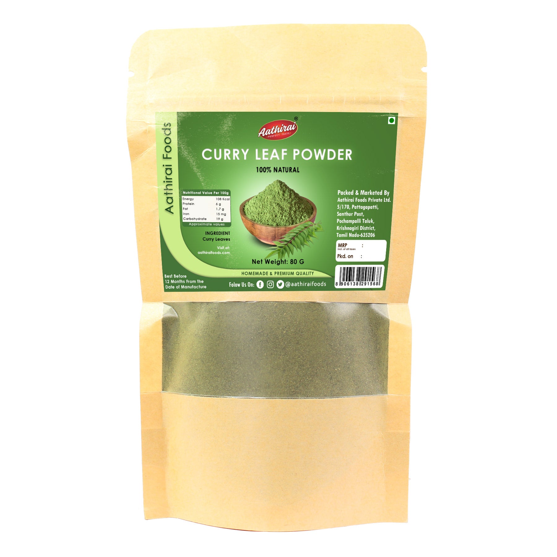 Curry Leaf Powder Organic Powder Order Online Aathirai Aathirai